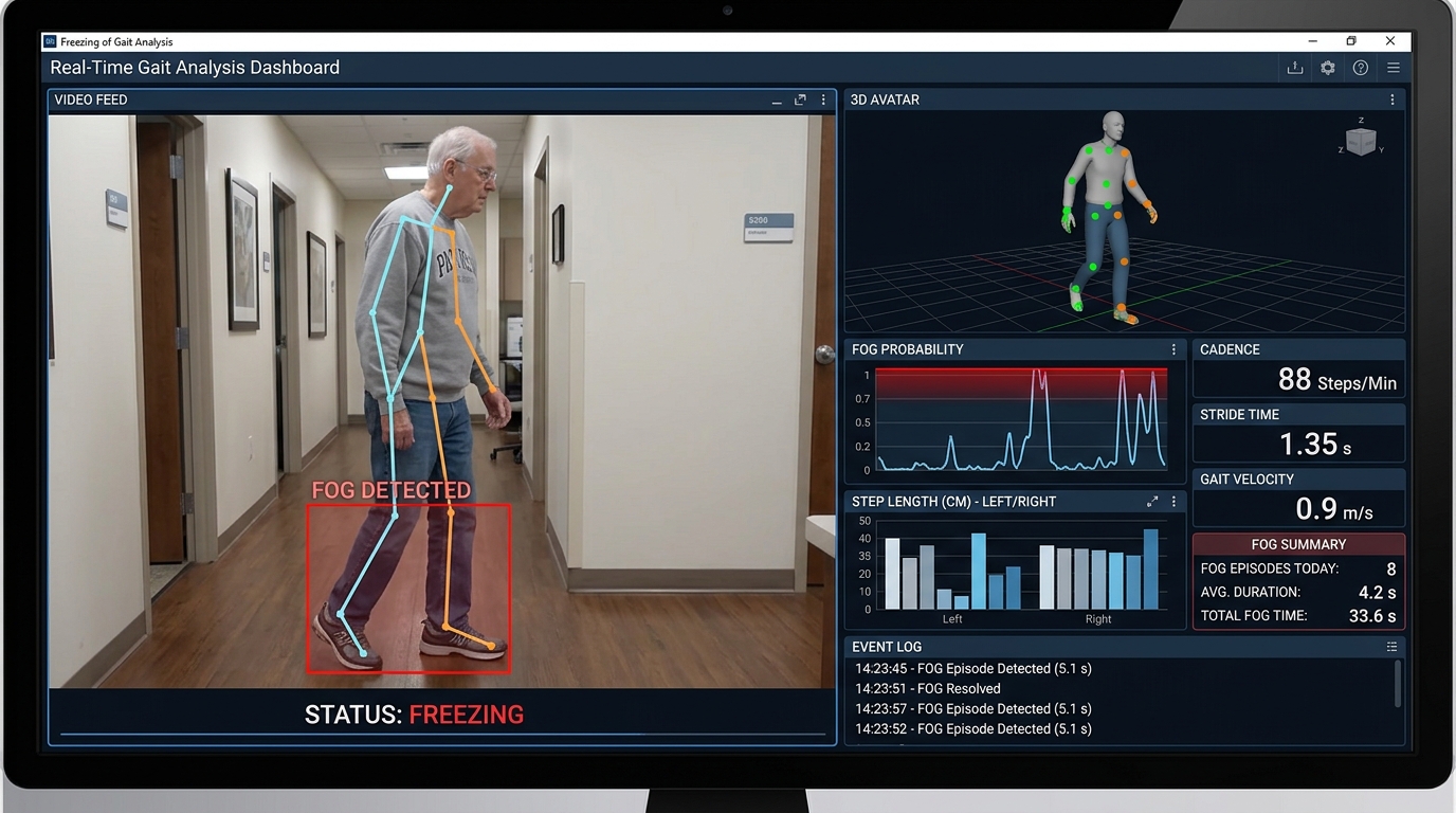 Real-Time Freezing of Gait (FoG) Detection in Parkinson's Disease via Motion Telemetry